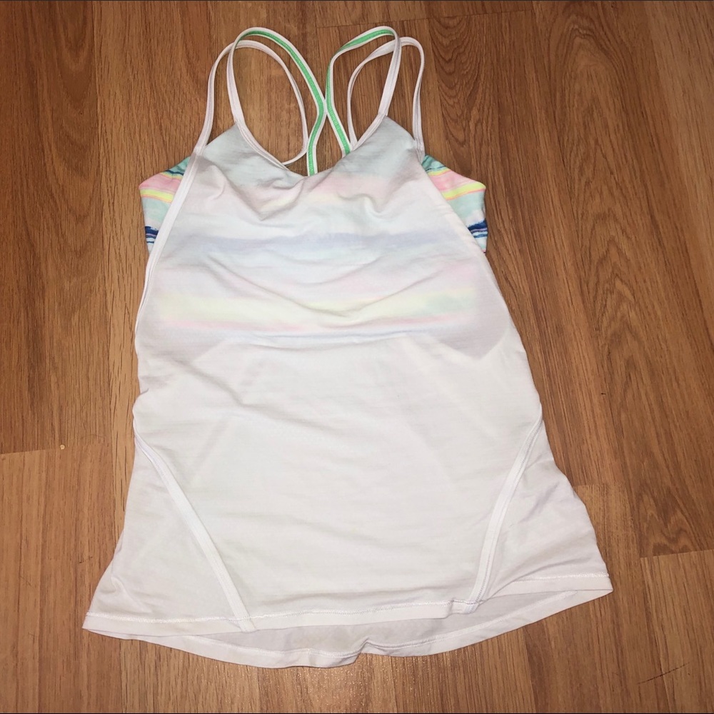 Iviva tank top with built in sports bra